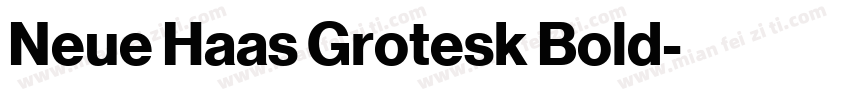 Neue Haas Grotesk Bold字体转换